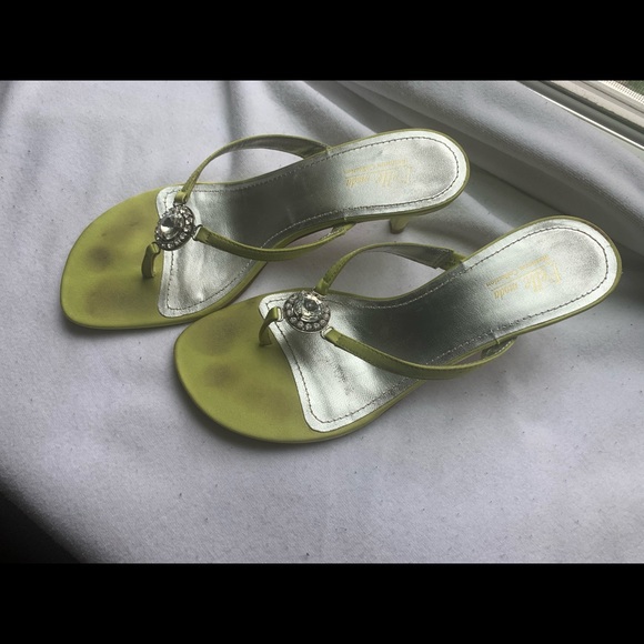 lime green kitten heels